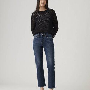 Levi's Wedgie Straight Jeans (Dark Wash)